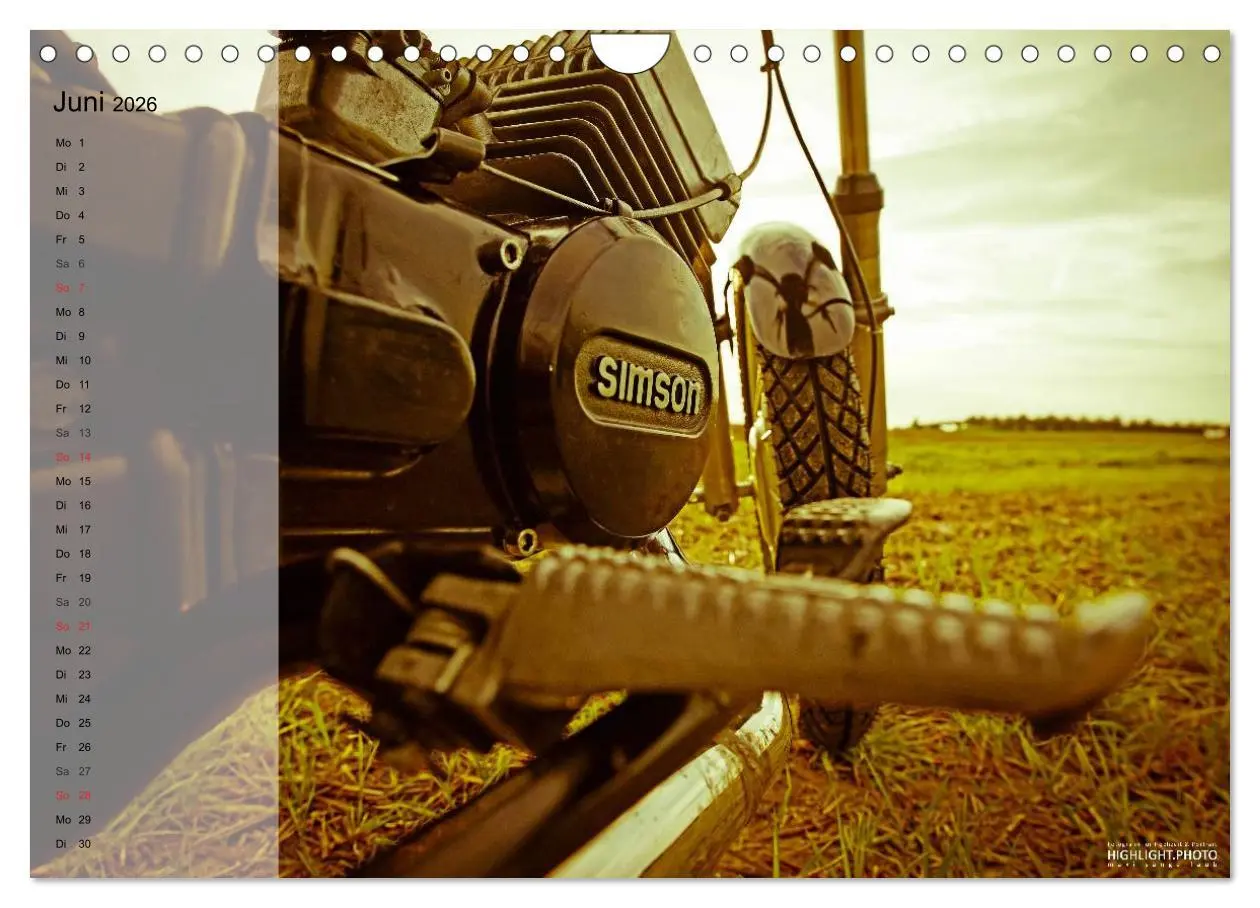 Bild: 9783516099928 | Simson S51 (Wandkalender 2026 DIN A4 quer), CALVENDO Monatskalender