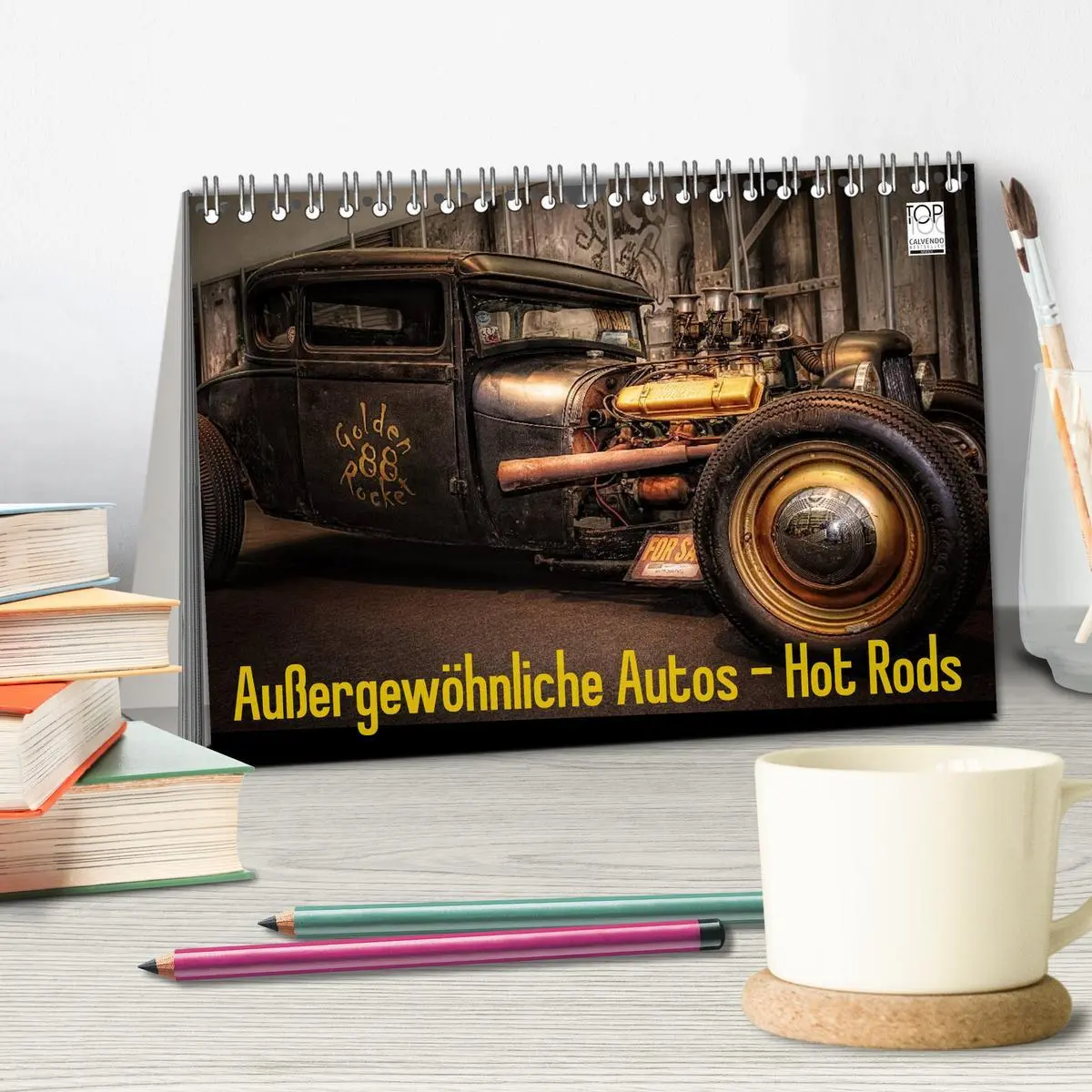 Bild: 9783516169928 | Außergewöhnliche Autos - Hot Rods (Tischkalender 2026 DIN A5 quer),...