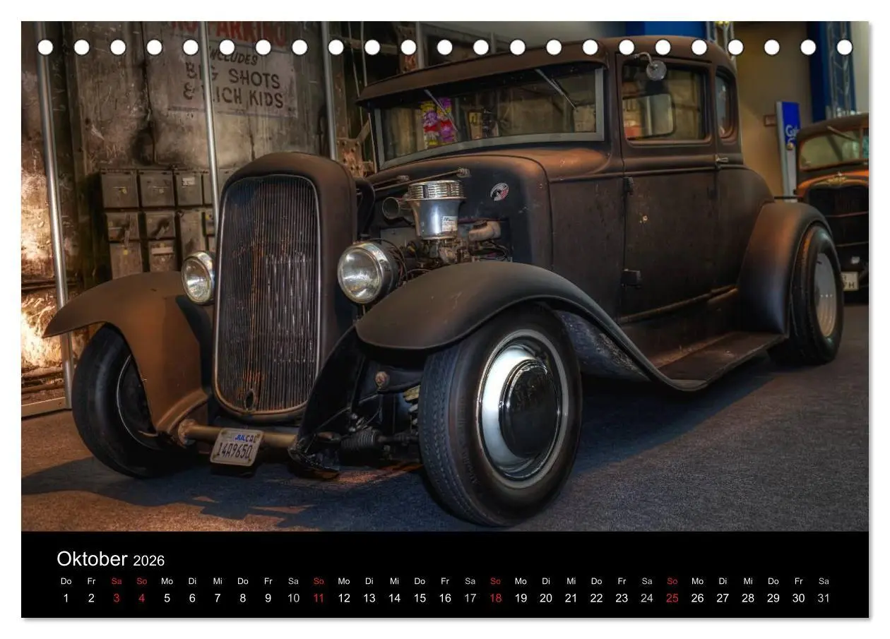 Bild: 9783516169928 | Außergewöhnliche Autos - Hot Rods (Tischkalender 2026 DIN A5 quer),...