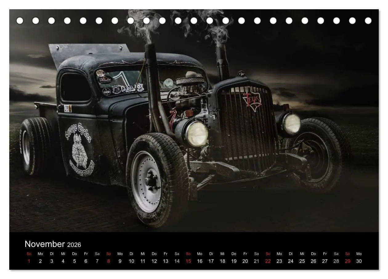 Bild: 9783516169928 | Außergewöhnliche Autos - Hot Rods (Tischkalender 2026 DIN A5 quer),...