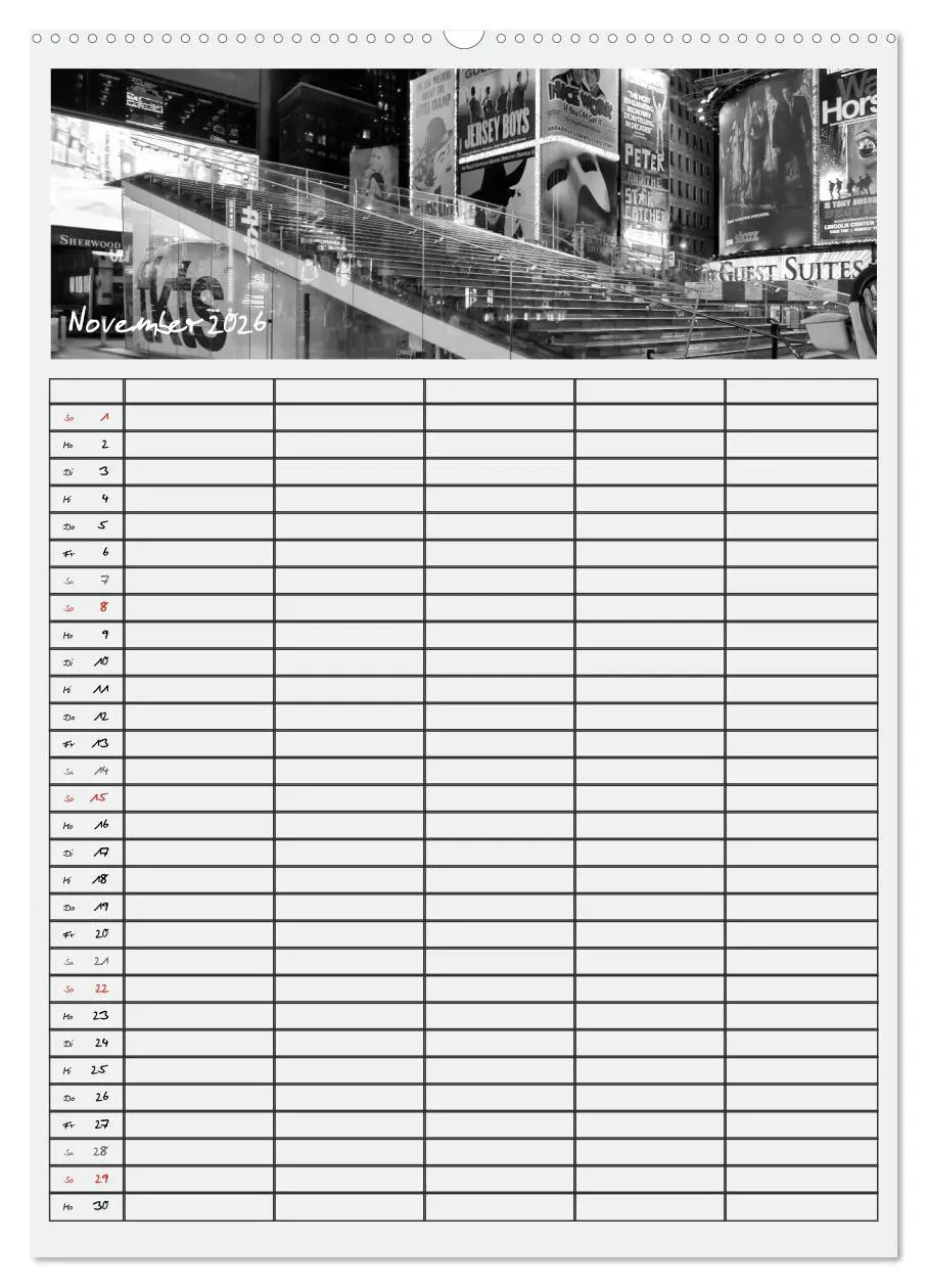 Bild: 9783516479928 | NEW YORK CITY Teamplaner (Wandkalender 2026 DIN A2 hoch), CALVENDO...