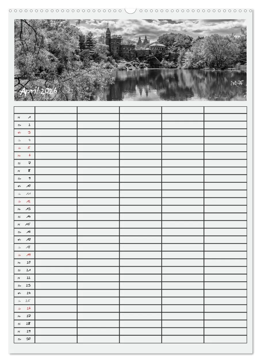 Bild: 9783516479928 | NEW YORK CITY Teamplaner (Wandkalender 2026 DIN A2 hoch), CALVENDO...