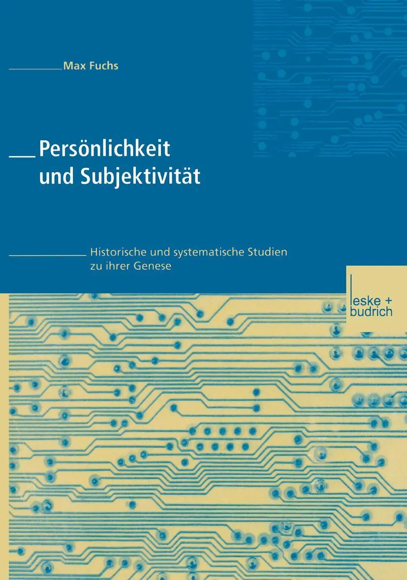 Cover: 9783810029928 | Persönlichkeit und Subjektivität | Max Fuchs | Taschenbuch | 299 S.