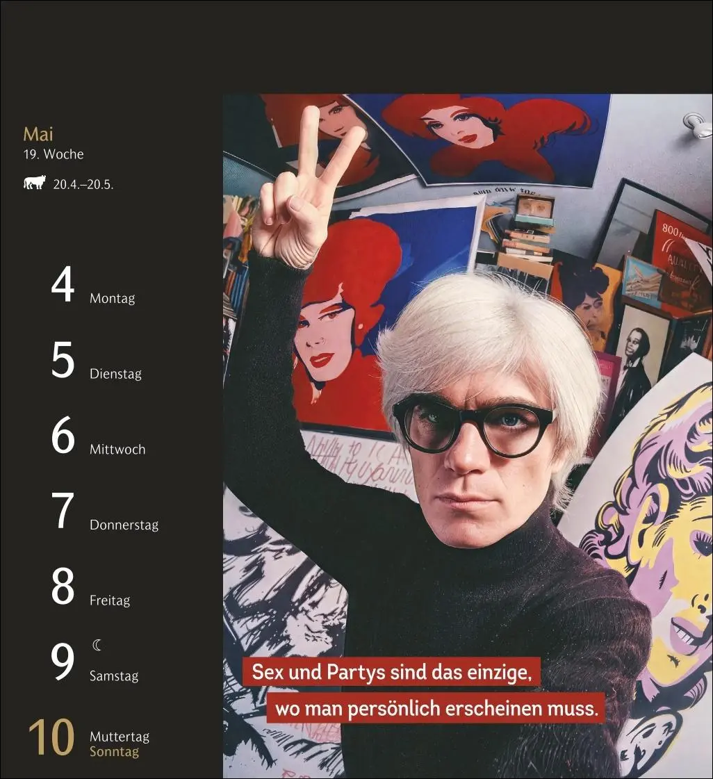 Bild: 9783840039928 | Impossible Selfies Postkartenkalender 2026 - Kuriose KI-Porträts,...