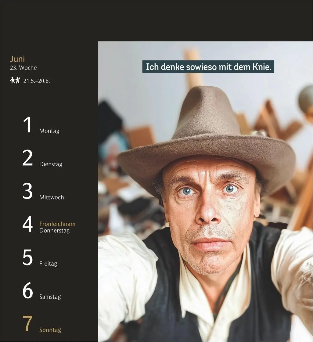Bild: 9783840039928 | Impossible Selfies Postkartenkalender 2026 - Kuriose KI-Porträts,...