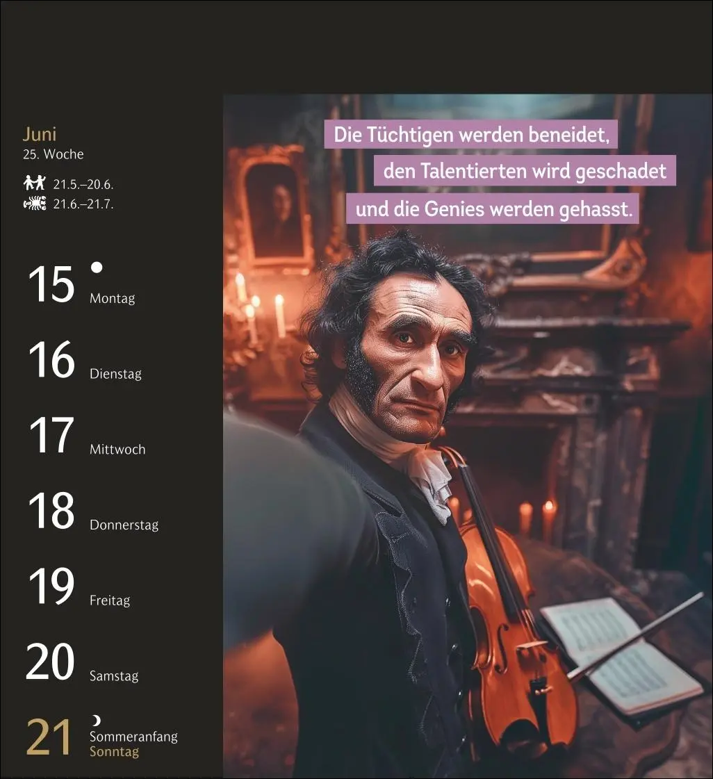 Bild: 9783840039928 | Impossible Selfies Postkartenkalender 2026 - Kuriose KI-Porträts,...