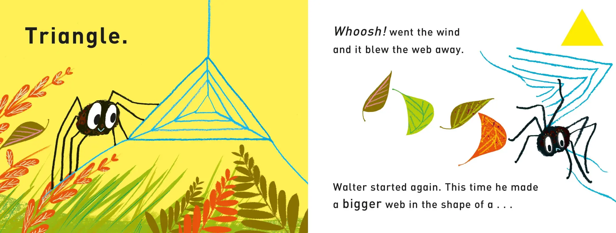 Bild: 9781035000029 | Whoosh! Walter's Wonderful Web | A First Book of Shapes | Tim Hopgood