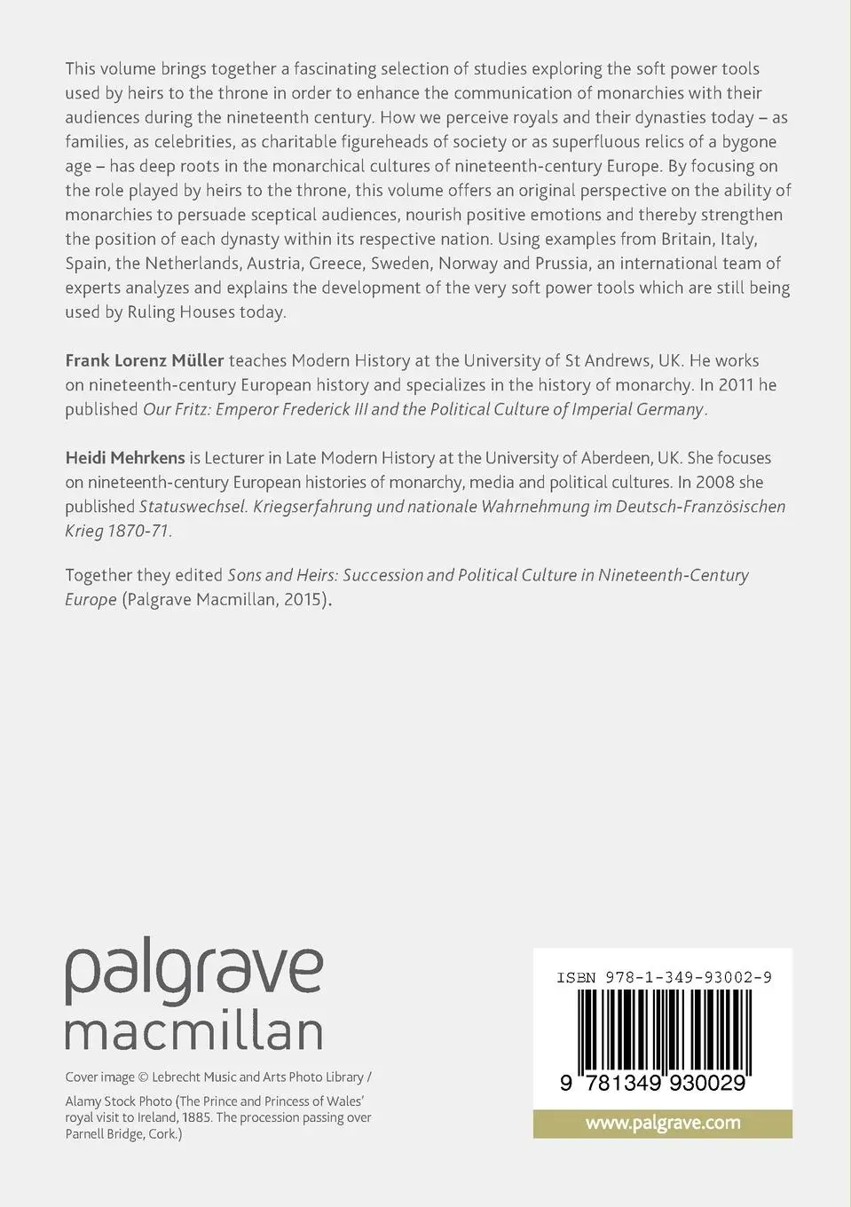 Rückseite: 9781349930029 | Royal Heirs and the Uses of Soft Power in Nineteenth-Century Europe
