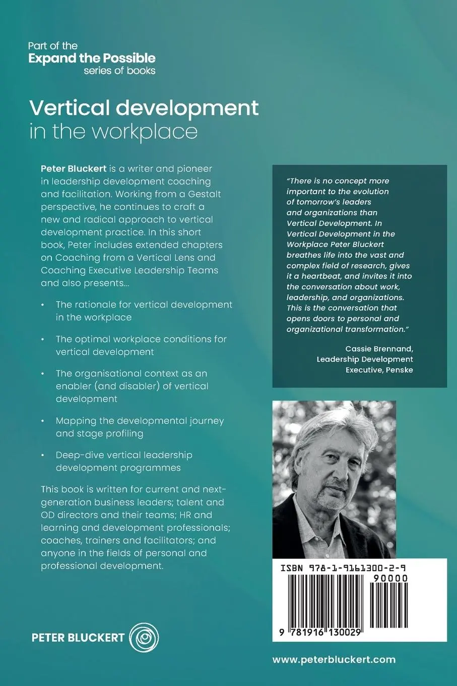 Rückseite: 9781916130029 | Vertical development in the workplace | Bluckert Peter | Taschenbuch