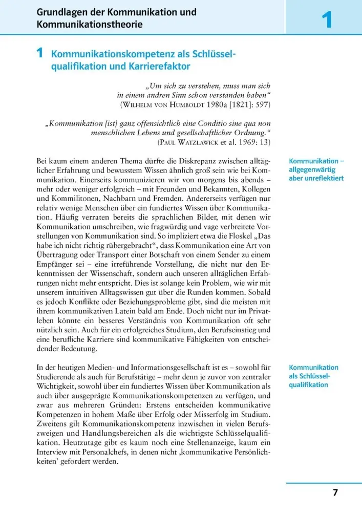 Bild: 9783129400029 | Uni Wissen Kommunikationskompetenzen | Ansgar Nünning | Taschenbuch