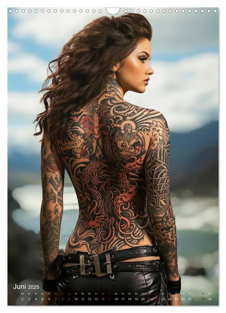 Bild: 9783435860029 | Tattoo Kunst auf der Haut (Wandkalender 2025 DIN A3 hoch), CALVENDO...