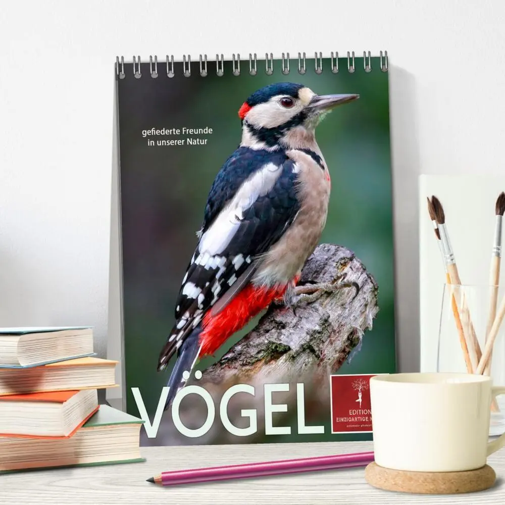 Bild: 9783435930029 | Vögel - gefiederte Freunde in unserer Natur (Tischkalender 2025 DIN...
