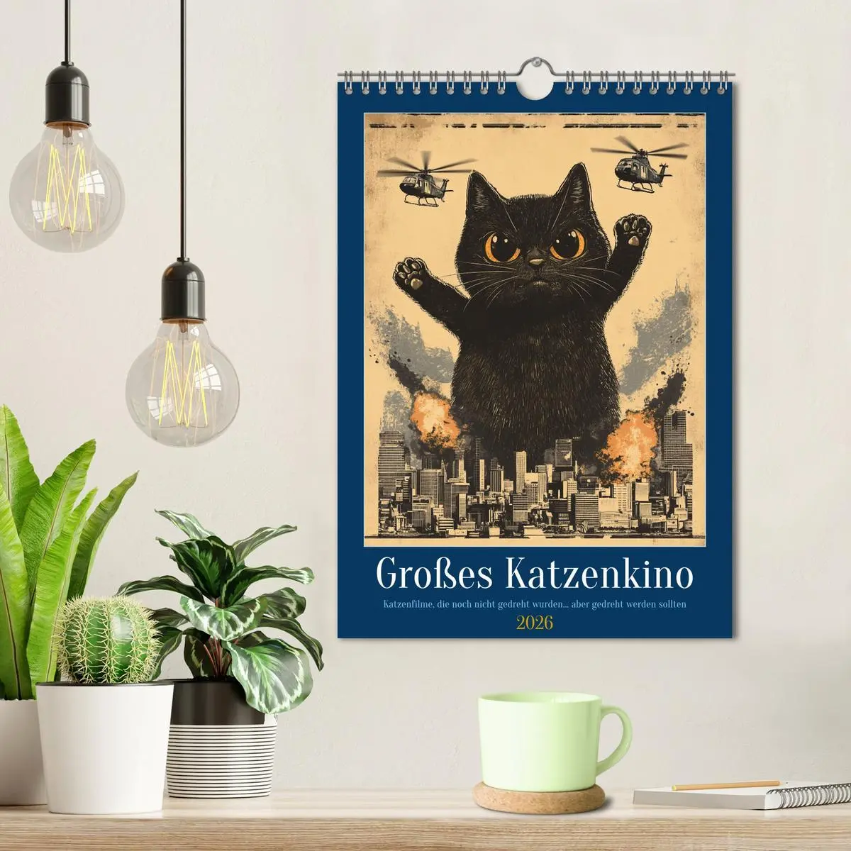 Bild: 9783457260029 | Großes Katzenkino (Wandkalender 2026 DIN A4 hoch), CALVENDO...