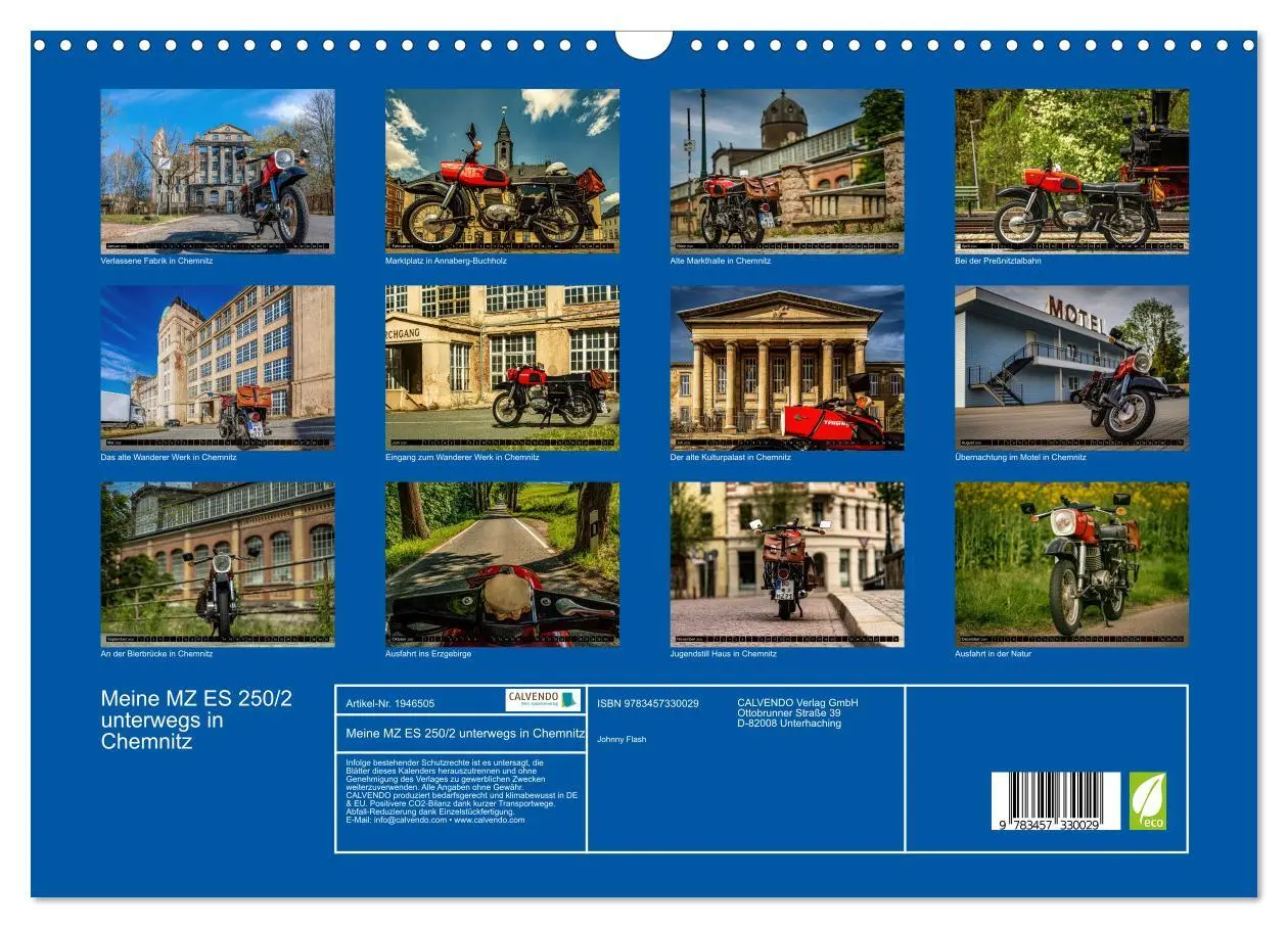 Bild: 9783457330029 | Meine MZ ES 250/2 unterwegs in Chemnitz (Wandkalender 2026 DIN A3...