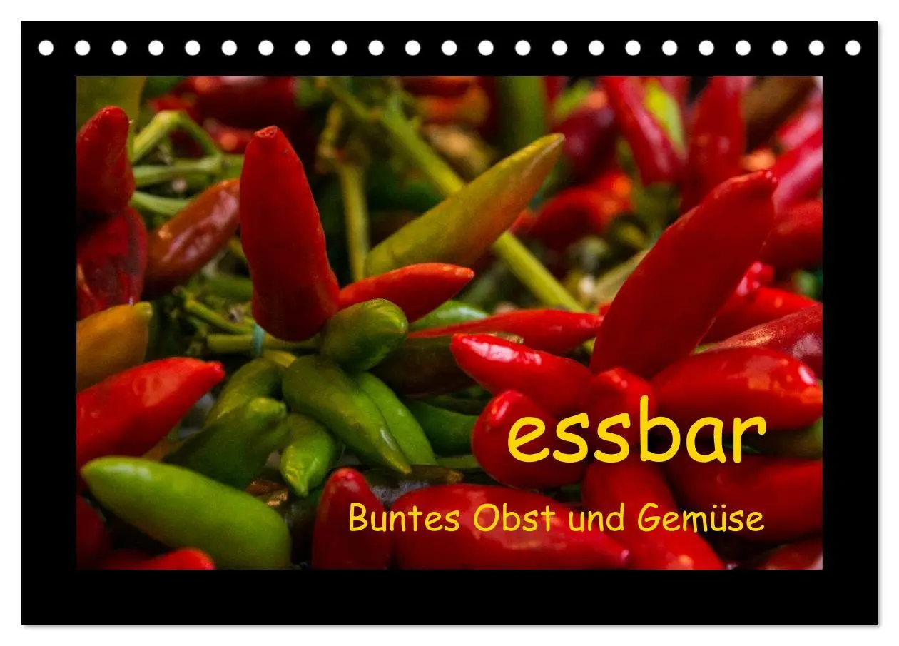Cover: 9783516110029 | essbar - Buntes Obst und Gemüse (Tischkalender 2026 DIN A5 quer),...