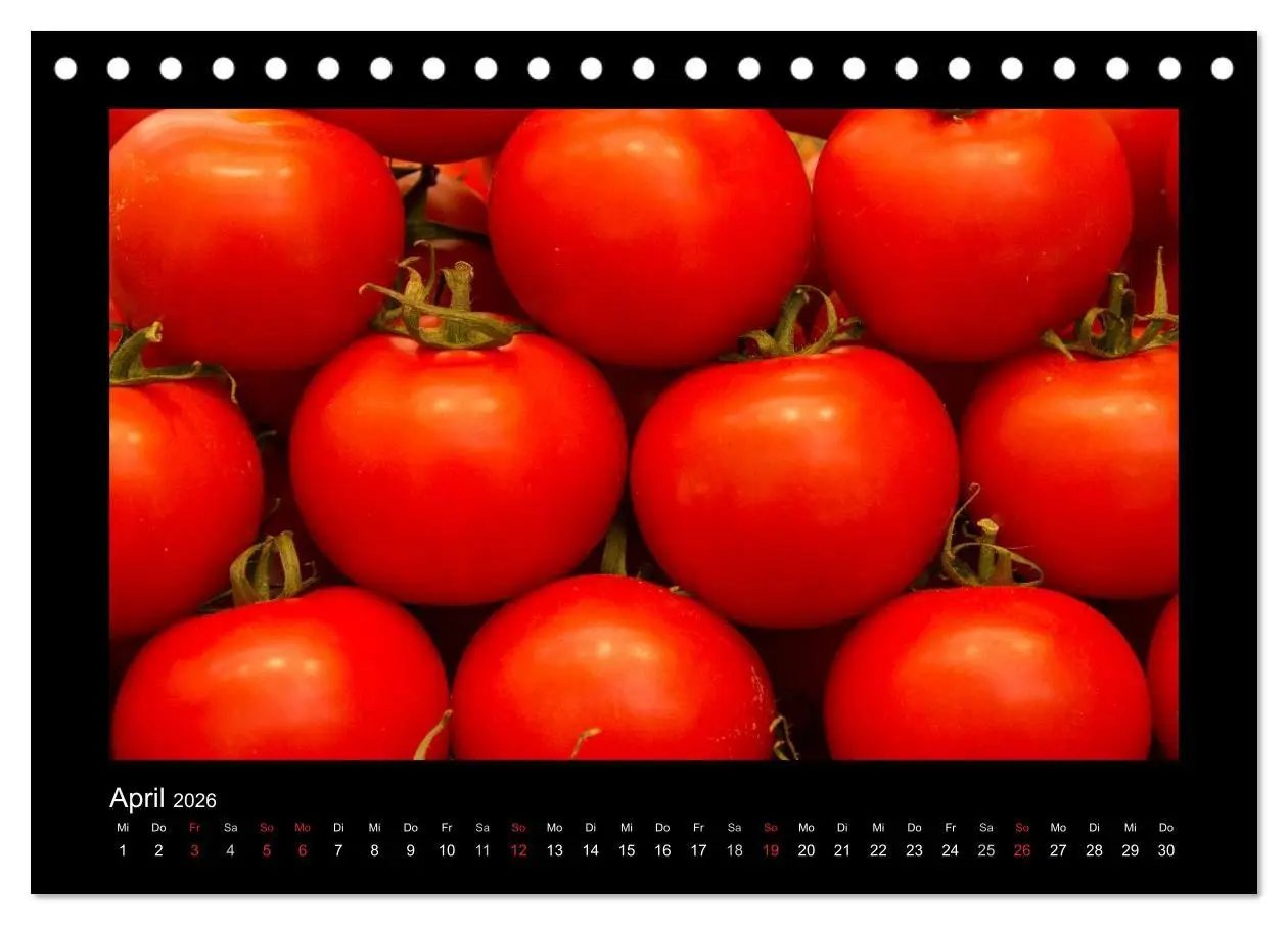 Bild: 9783516110029 | essbar - Buntes Obst und Gemüse (Tischkalender 2026 DIN A5 quer),...