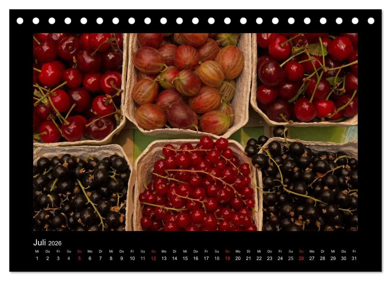 Bild: 9783516110029 | essbar - Buntes Obst und Gemüse (Tischkalender 2026 DIN A5 quer),...