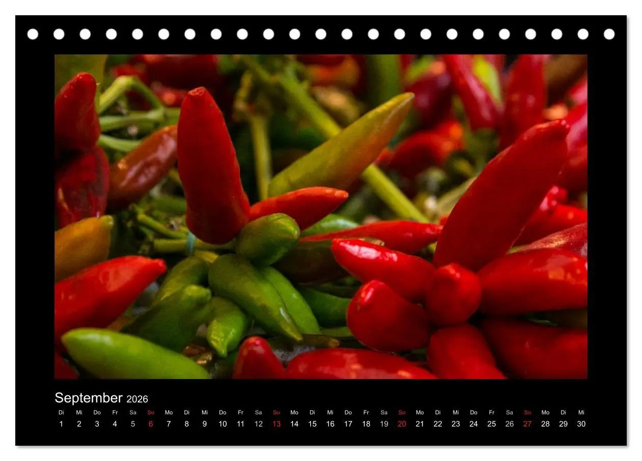 Bild: 9783516110029 | essbar - Buntes Obst und Gemüse (Tischkalender 2026 DIN A5 quer),...