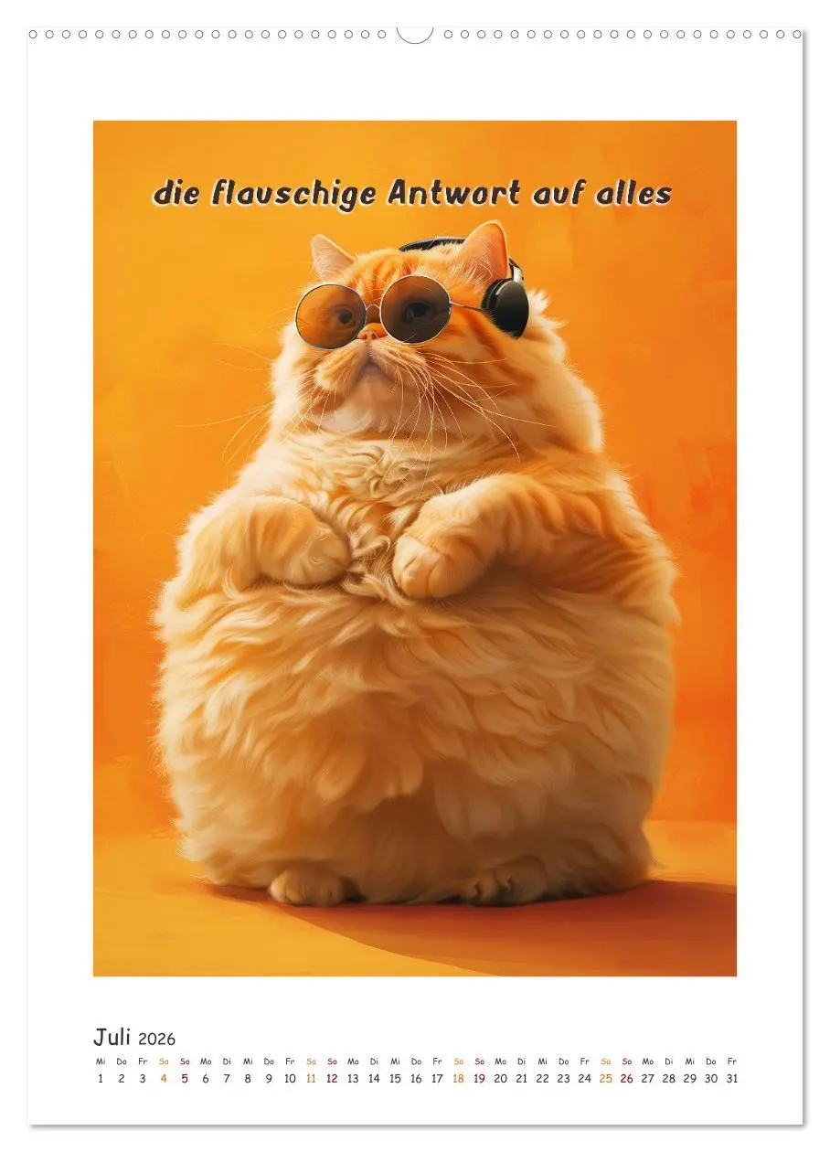 Bild: 9783516280029 | Katzenweisheiten (hochwertiger Premium Wandkalender 2026 DIN A2...