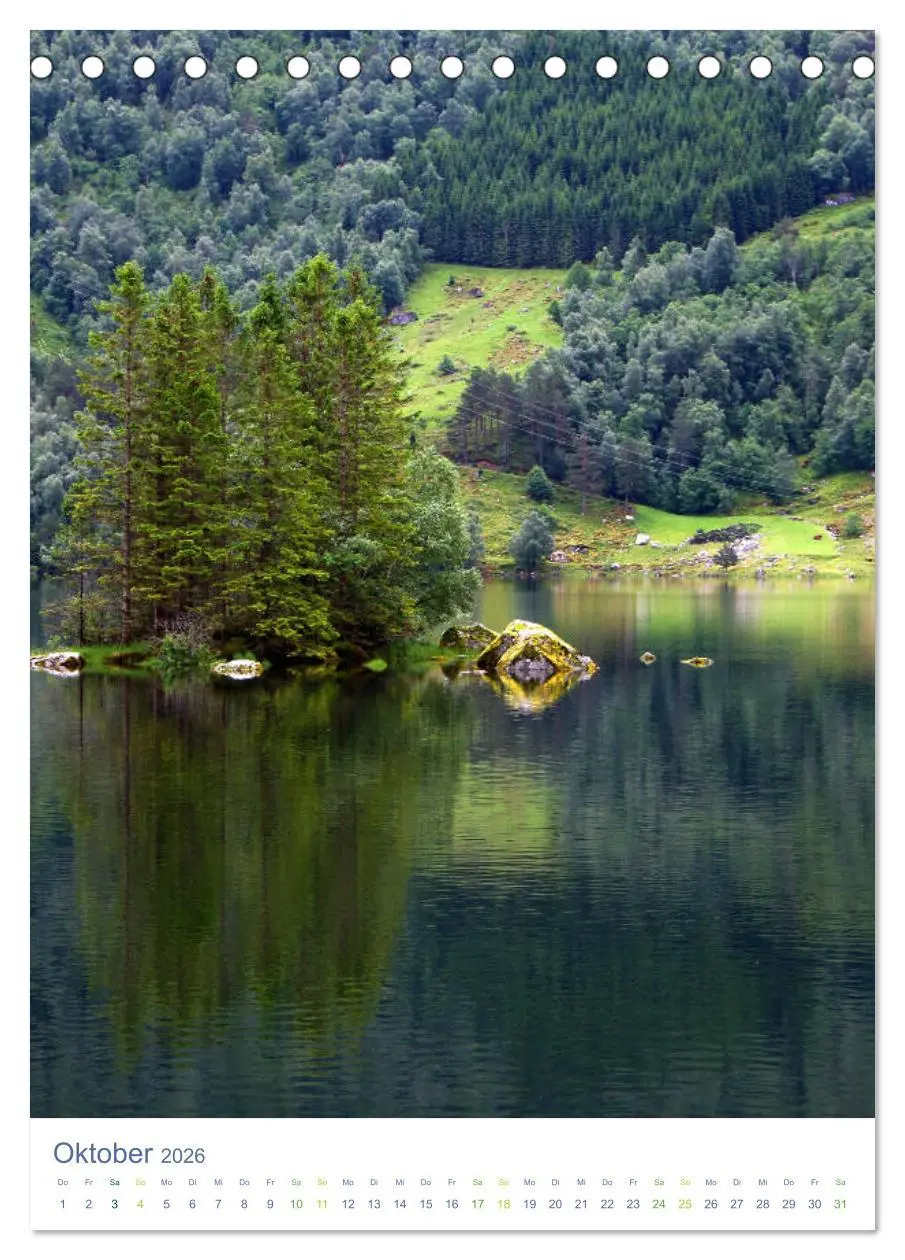 Bild: 9783516420029 | Norwegen - Unterwegs im Fjordland (Tischkalender 2026 DIN A5 hoch),...