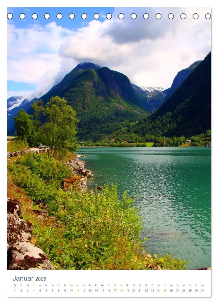 Bild: 9783516420029 | Norwegen - Unterwegs im Fjordland (Tischkalender 2026 DIN A5 hoch),...
