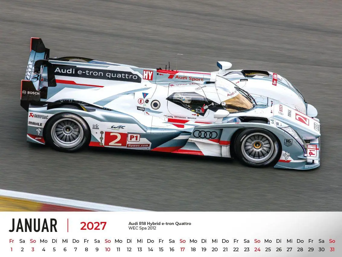 Bild: 9783693570029 | Audi im Rennsport Kalender 2027 | Frank Pommer | Kalender | Deutsch