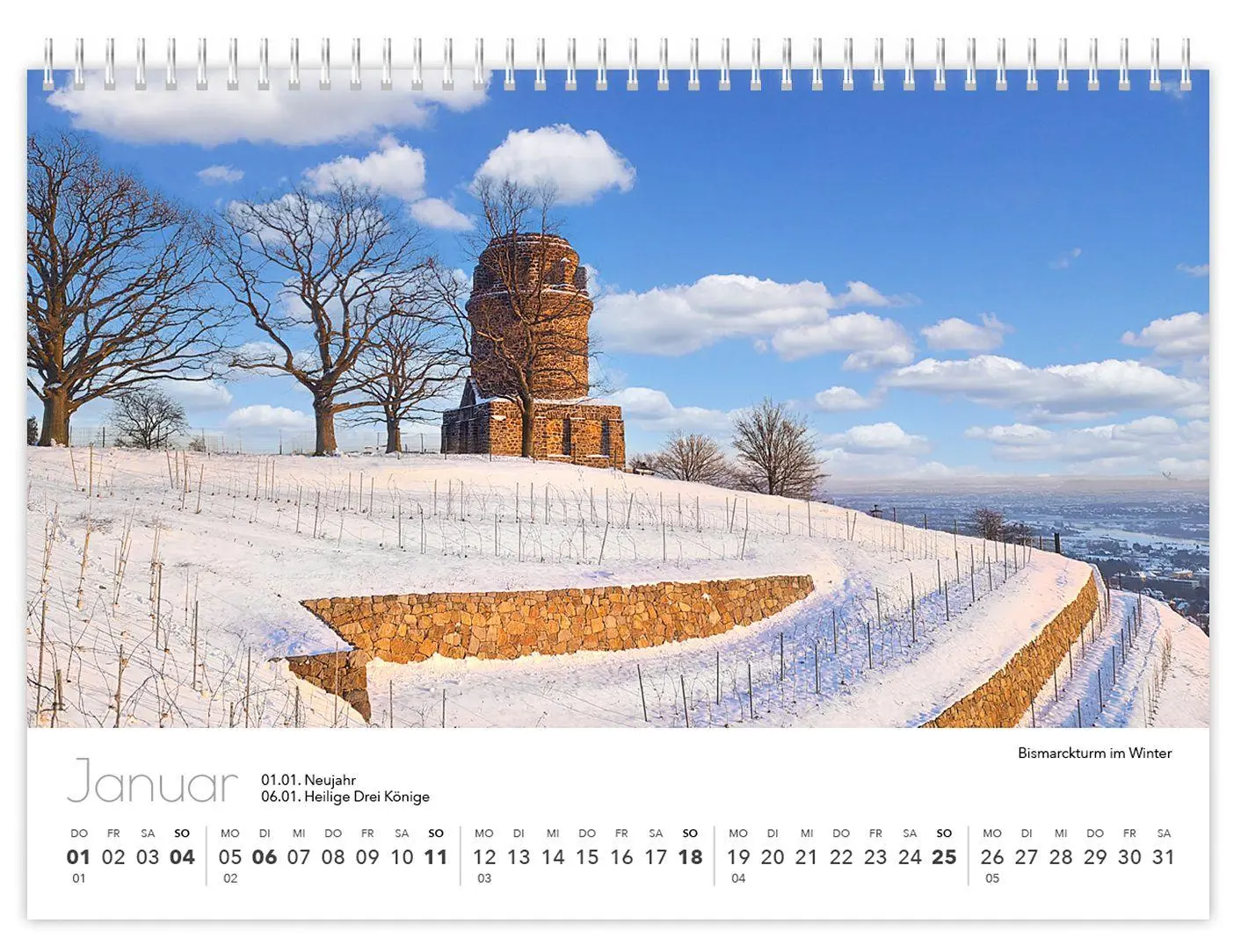 Bild: 9783910680029 | Radebeul kompakt 2026 | 21 x 15 cm weißes Kalendarium | Peter Schubert