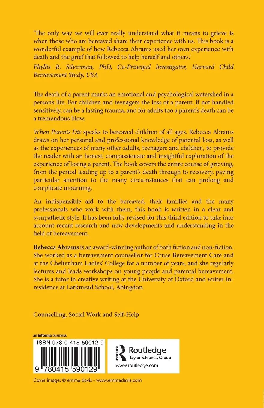 Rückseite: 9780415590129 | When Parents Die | Learning to Live with the Loss of a Parent | Abrams