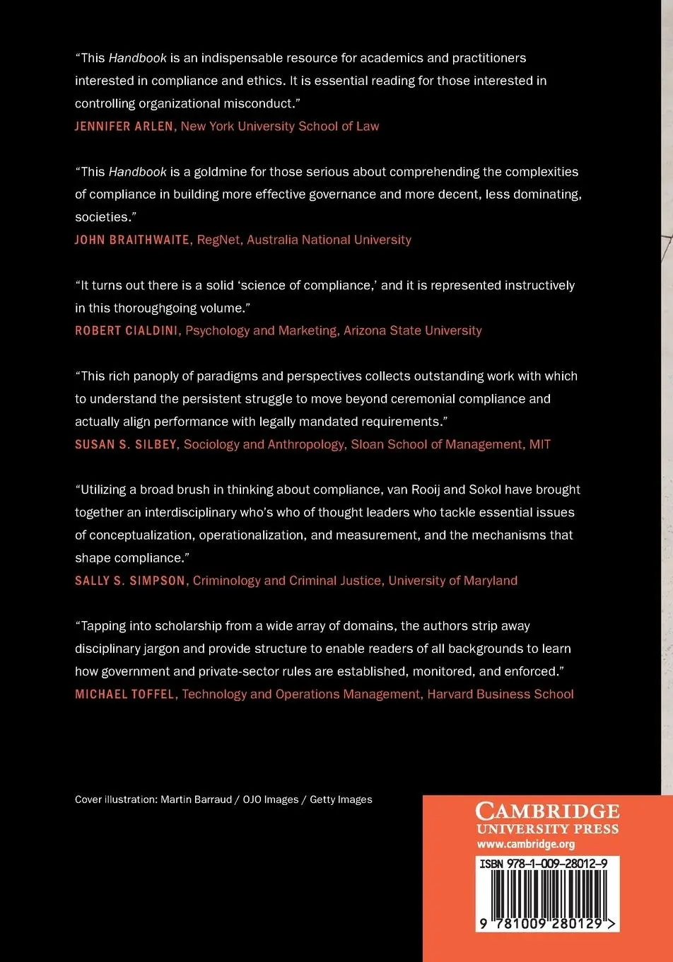 Rückseite: 9781009280129 | The Cambridge Handbook of Compliance | Benjamin Van Rooij (u. a.)