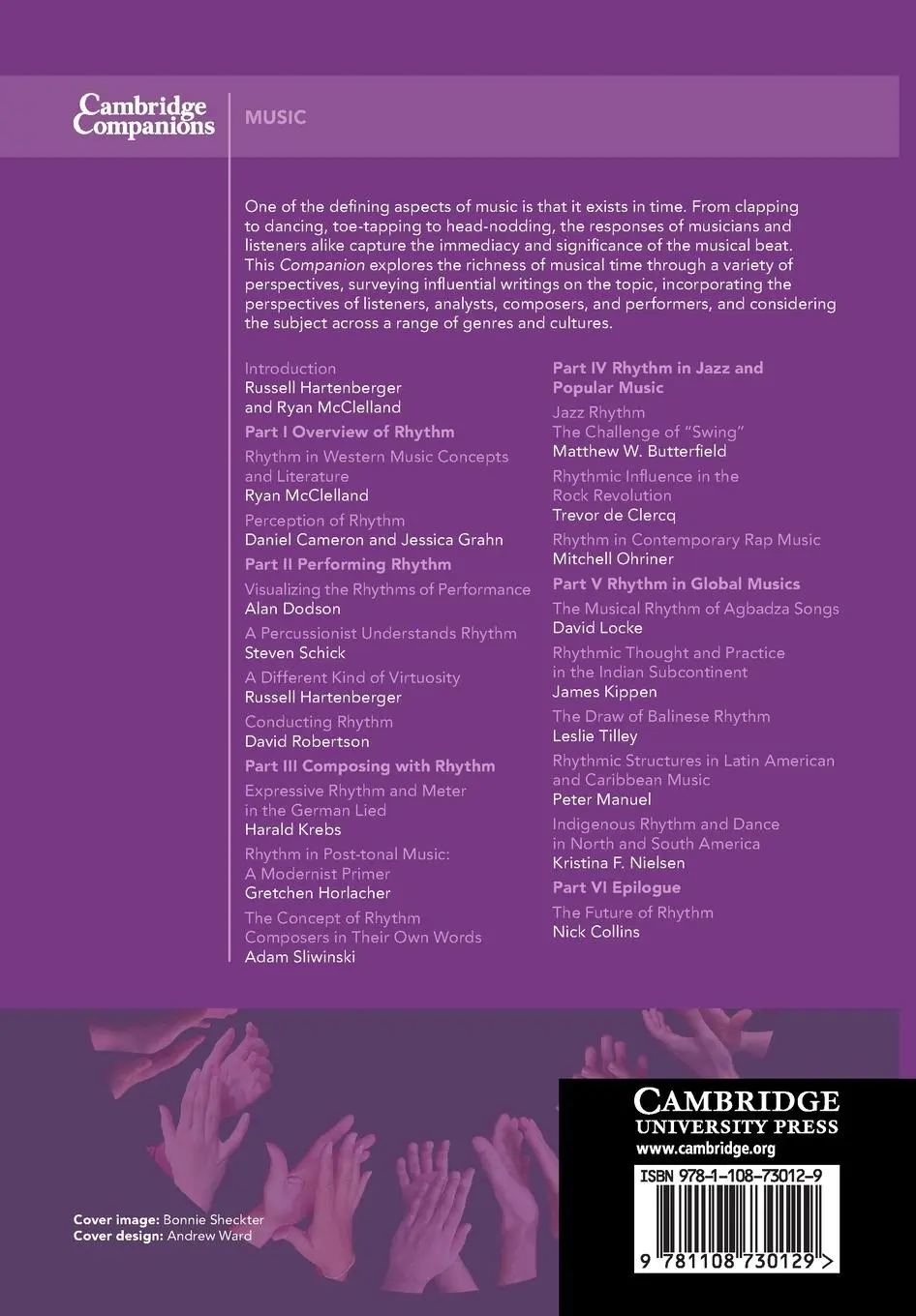 Rückseite: 9781108730129 | The Cambridge Companion to Rhythm | Russell Hartenberger (u. a.)