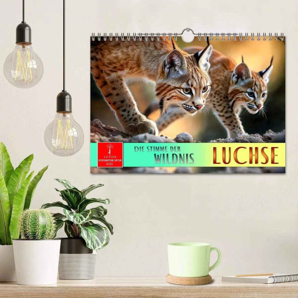 Bild: 9783457250129 | Luchse - die Stimme der Wildnis (Wandkalender 2026 DIN A4 quer),...