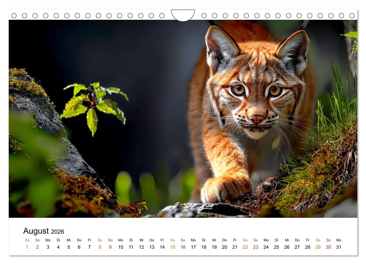 Bild: 9783457250129 | Luchse - die Stimme der Wildnis (Wandkalender 2026 DIN A4 quer),...