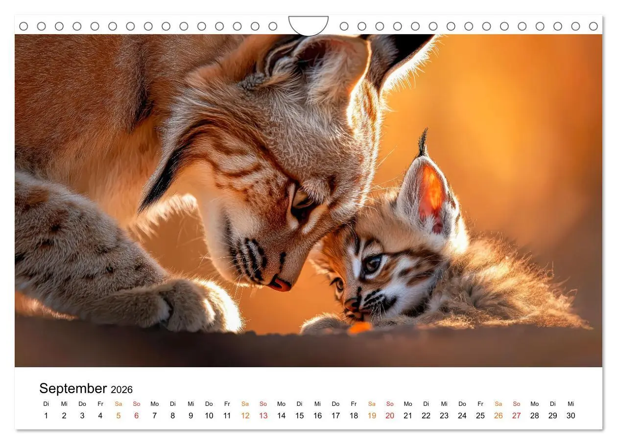 Bild: 9783457250129 | Luchse - die Stimme der Wildnis (Wandkalender 2026 DIN A4 quer),...