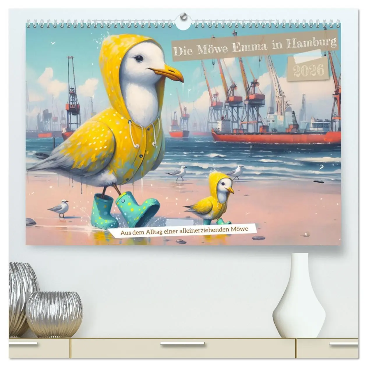 Cover: 9783457320129 | Die Möwe Emma in Hamburg (hochwertiger Premium Wandkalender 2026...