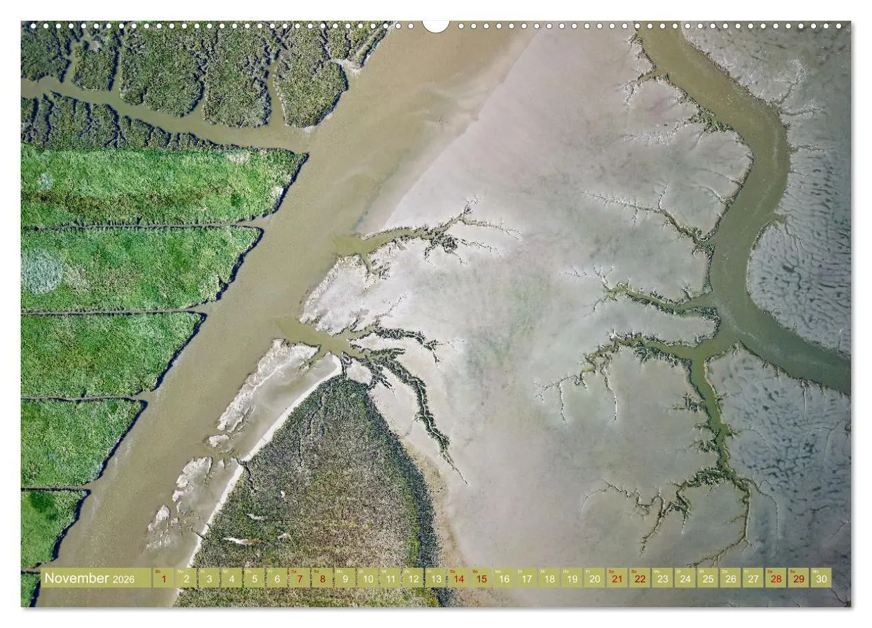 Bild: 9783457490129 | neunziggrad I photoart: das wattenmeer von oben (Wandkalender 2026...