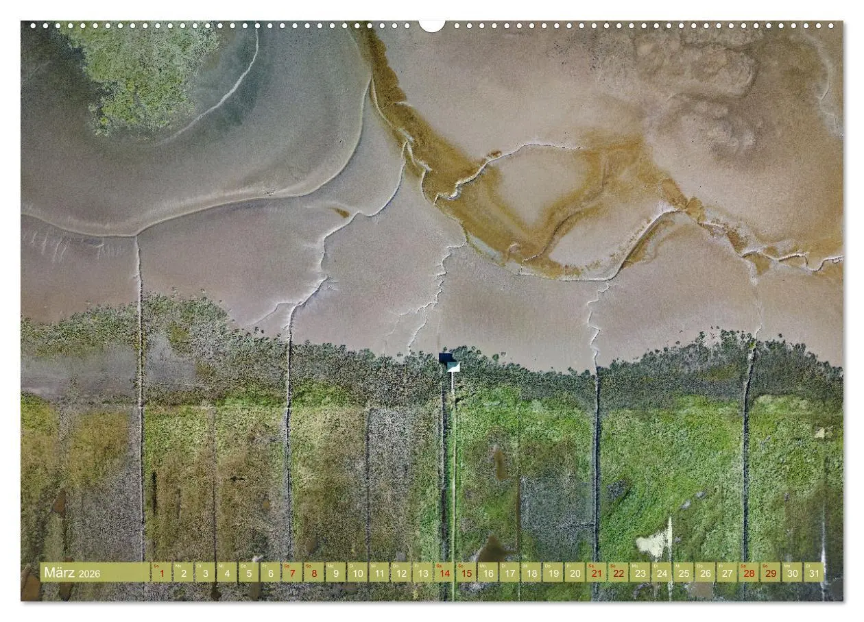 Bild: 9783457490129 | neunziggrad I photoart: das wattenmeer von oben (Wandkalender 2026...