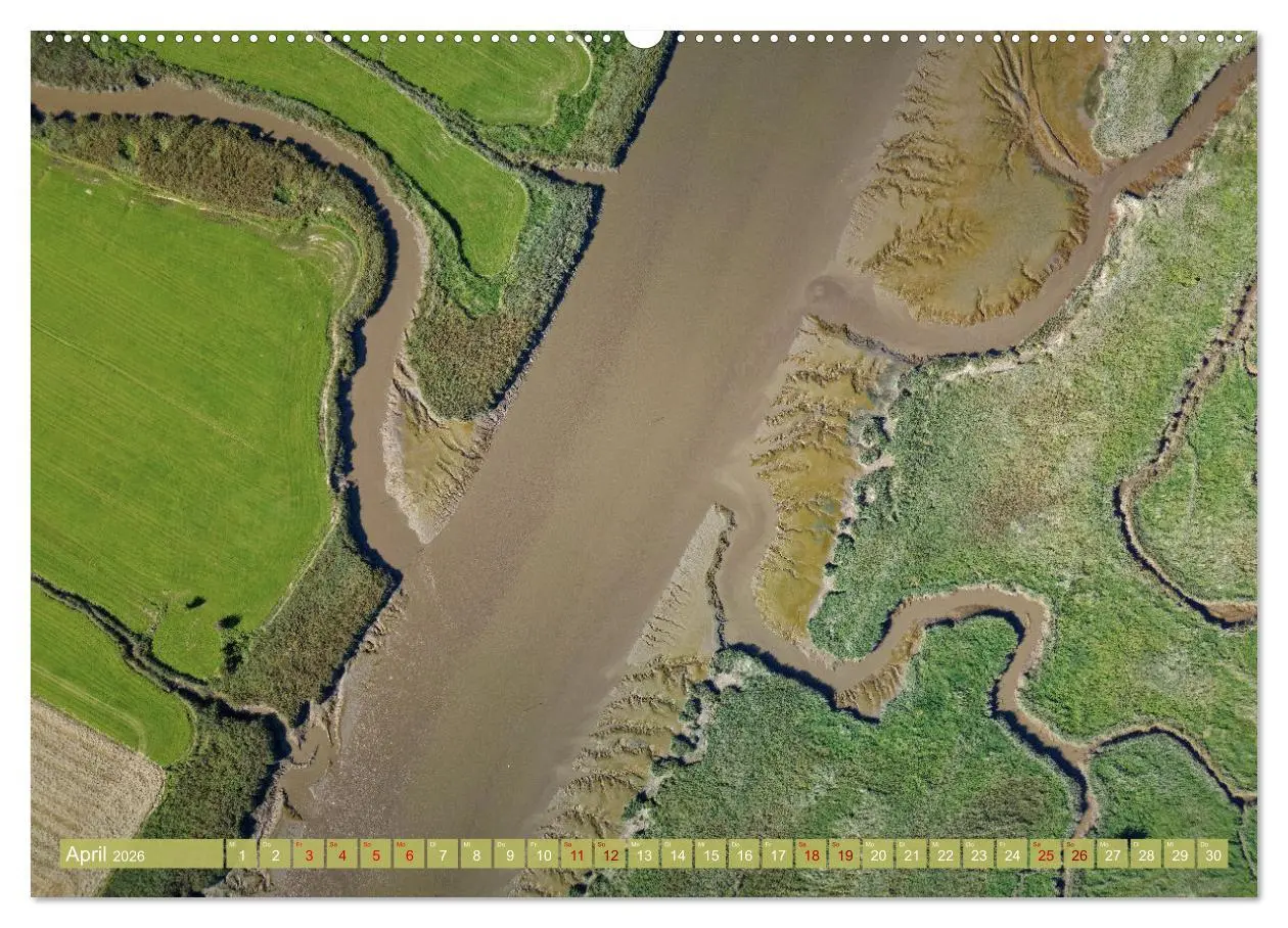 Bild: 9783457490129 | neunziggrad I photoart: das wattenmeer von oben (Wandkalender 2026...
