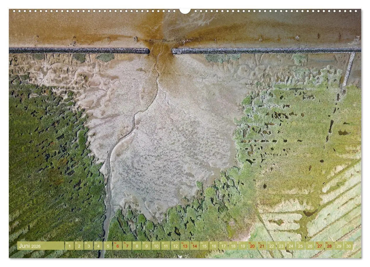 Bild: 9783457490129 | neunziggrad I photoart: das wattenmeer von oben (Wandkalender 2026...