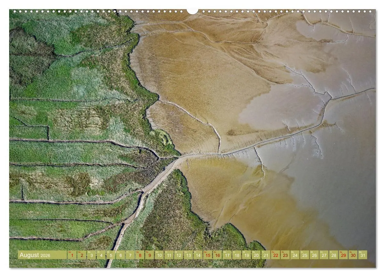 Bild: 9783457490129 | neunziggrad I photoart: das wattenmeer von oben (Wandkalender 2026...