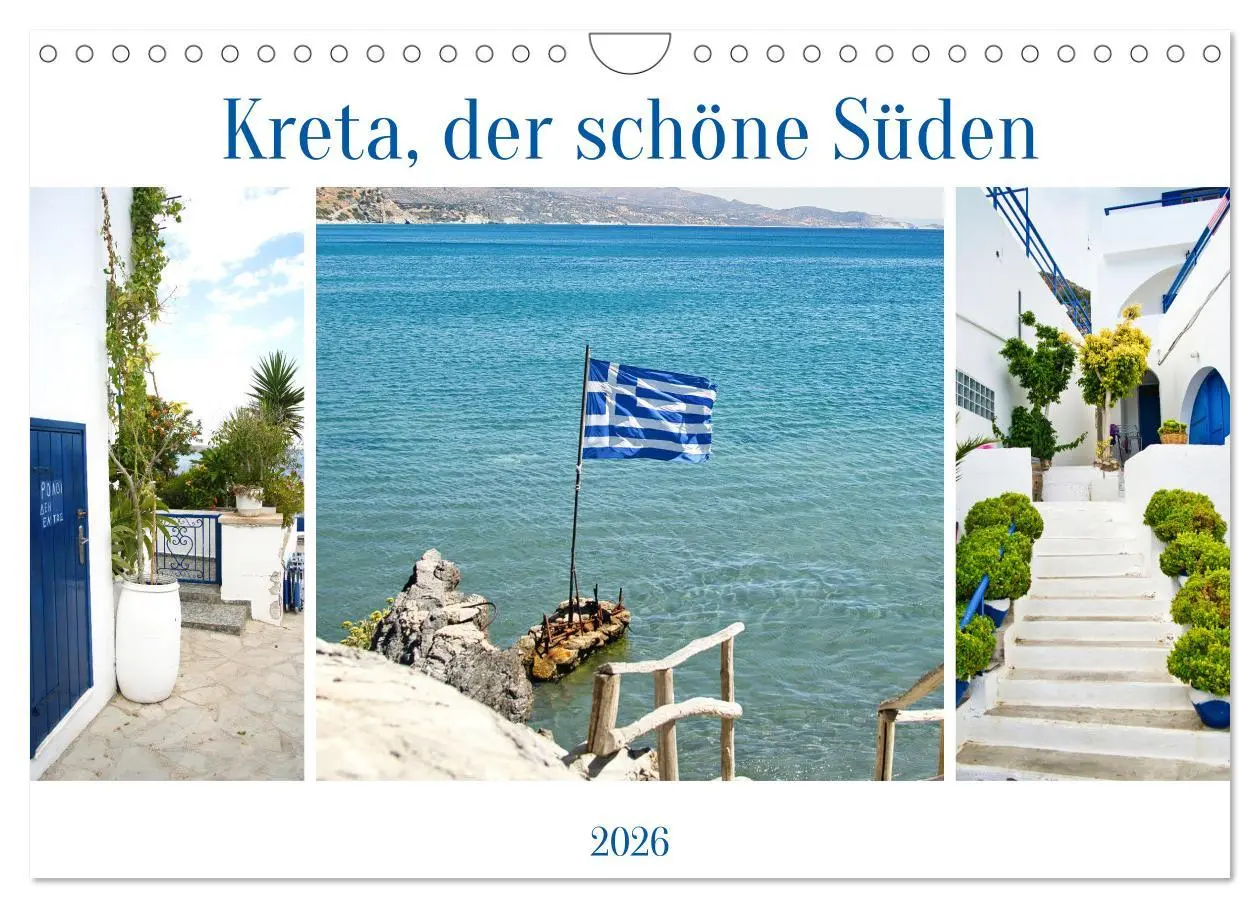 Cover: 9783457560129 | Kreta, der schöne Süden (Wandkalender 2026 DIN A4 quer), CALVENDO...