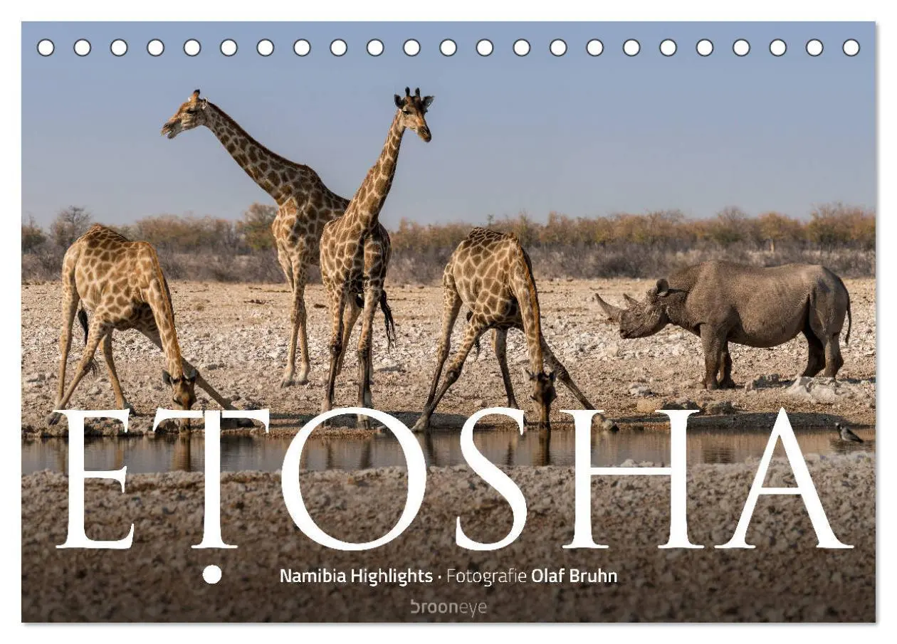 Cover: 9783457940129 | ETOSHA - Namibia Highlights (Tischkalender 2026 DIN A5 quer),...
