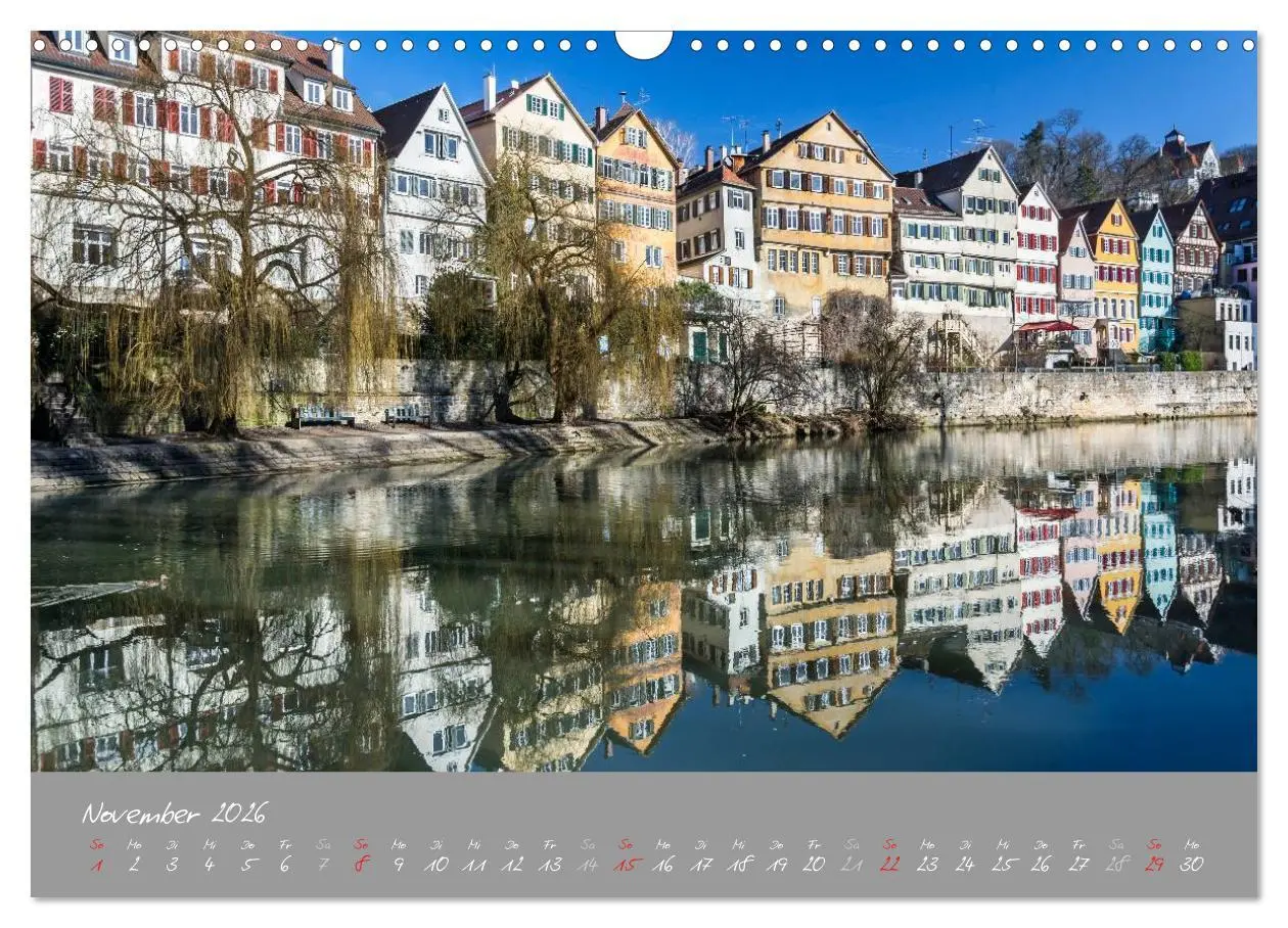 Bild: 9783516030129 | Zwölf Monate in Tübingen (Wandkalender 2026 DIN A3 quer), CALVENDO...