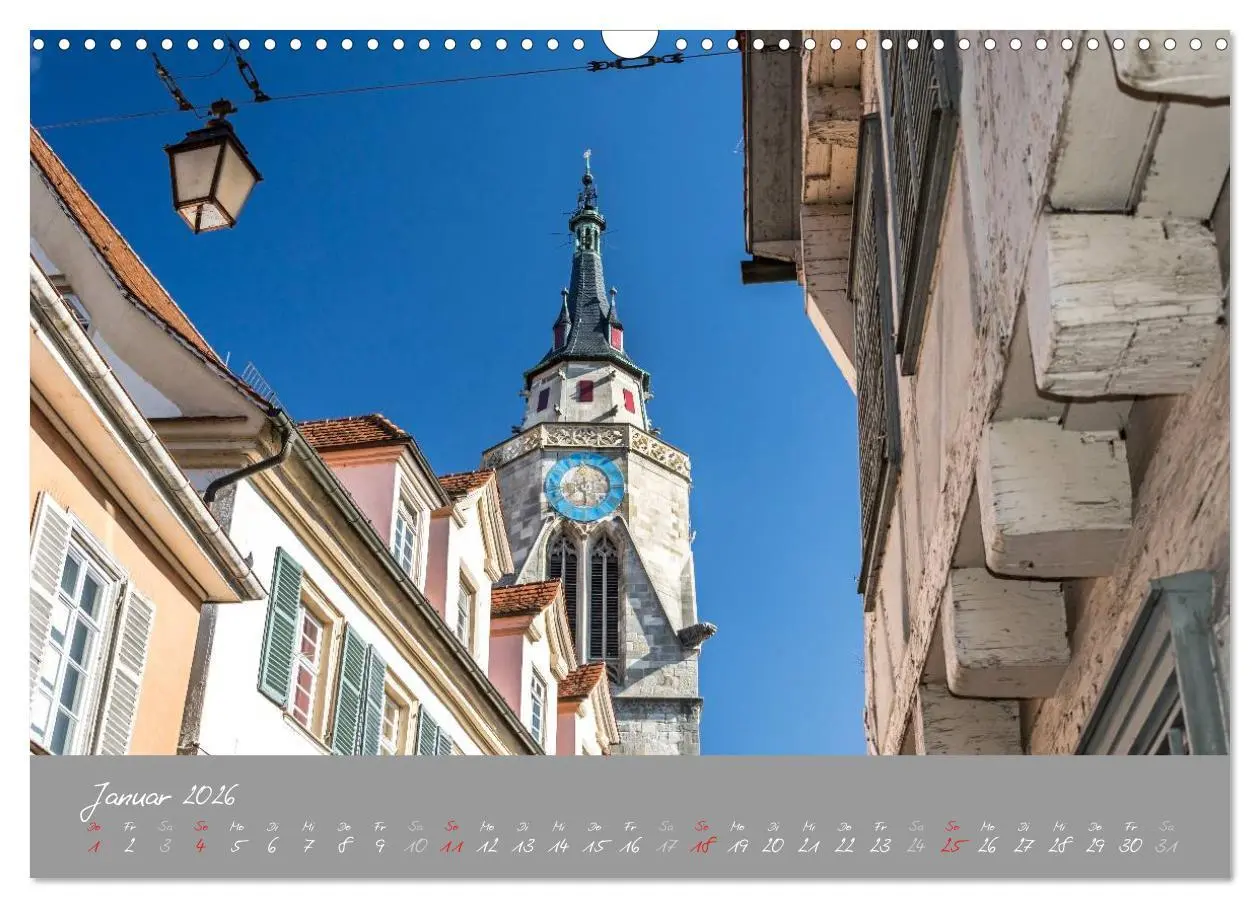 Bild: 9783516030129 | Zwölf Monate in Tübingen (Wandkalender 2026 DIN A3 quer), CALVENDO...
