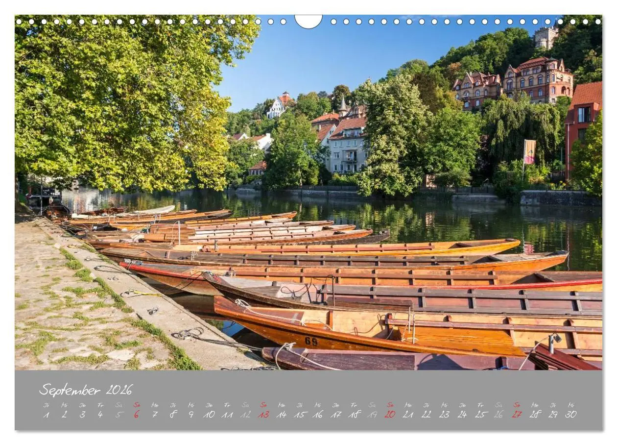 Bild: 9783516030129 | Zwölf Monate in Tübingen (Wandkalender 2026 DIN A3 quer), CALVENDO...