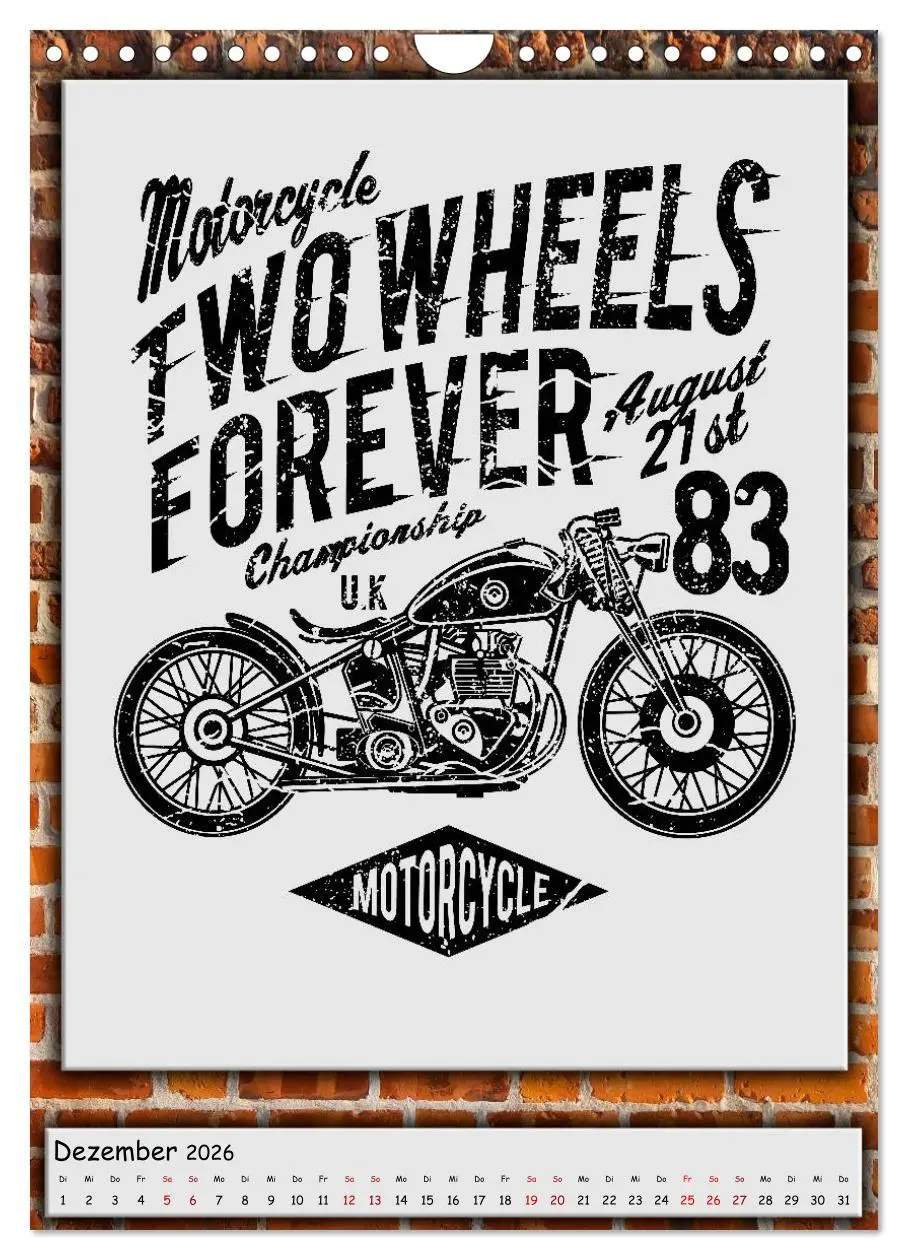 Bild: 9783516410129 | Motorrad - nostalgische Momente (Wandkalender 2026 DIN A4 hoch),...