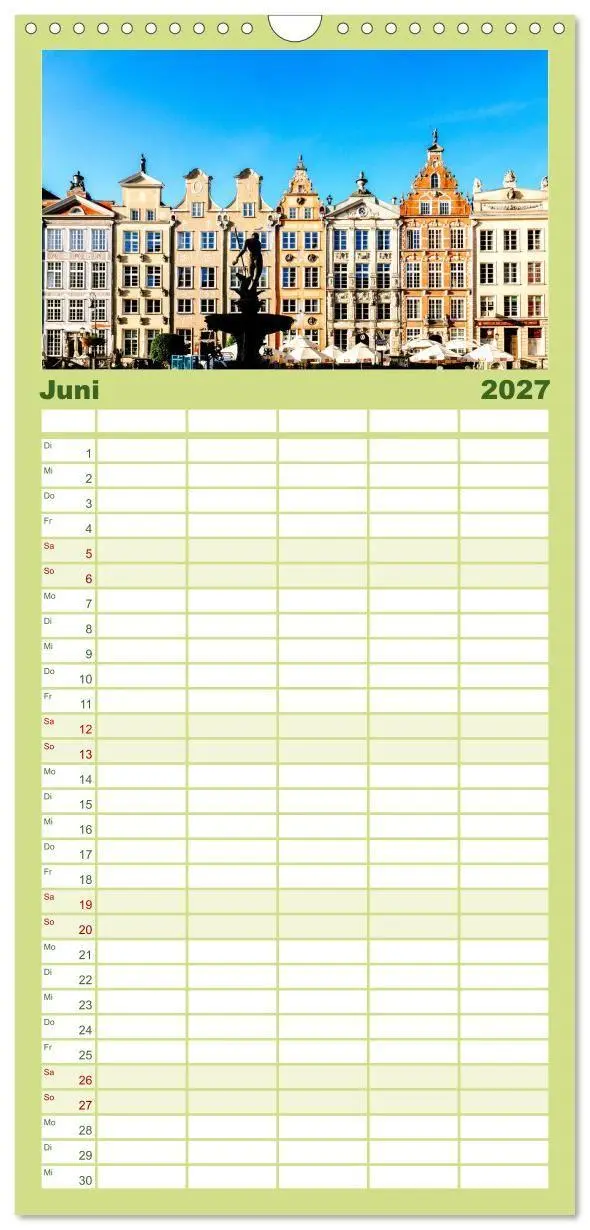 Bild: 9783594320129 | Familienplaner 2027 - Danzig - Die goldene Stadt an der Ostsee. mit...