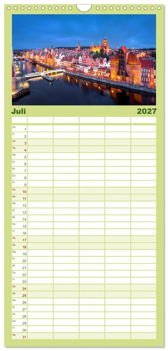 Bild: 9783594320129 | Familienplaner 2027 - Danzig - Die goldene Stadt an der Ostsee. mit...
