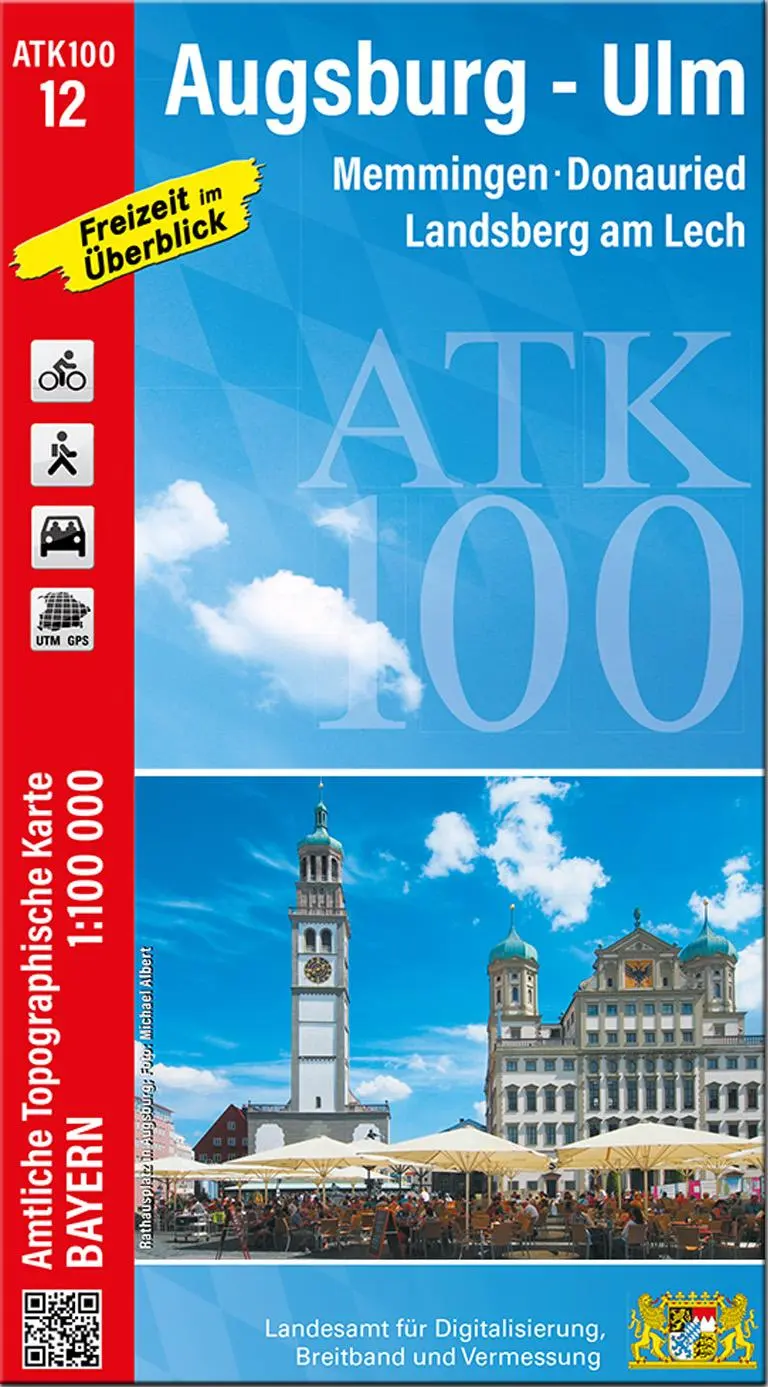 Cover: 9783987760129 | ATK100-12 Augsburg-Ulm (Amtliche Topographische Karte 1:100000) | 2025