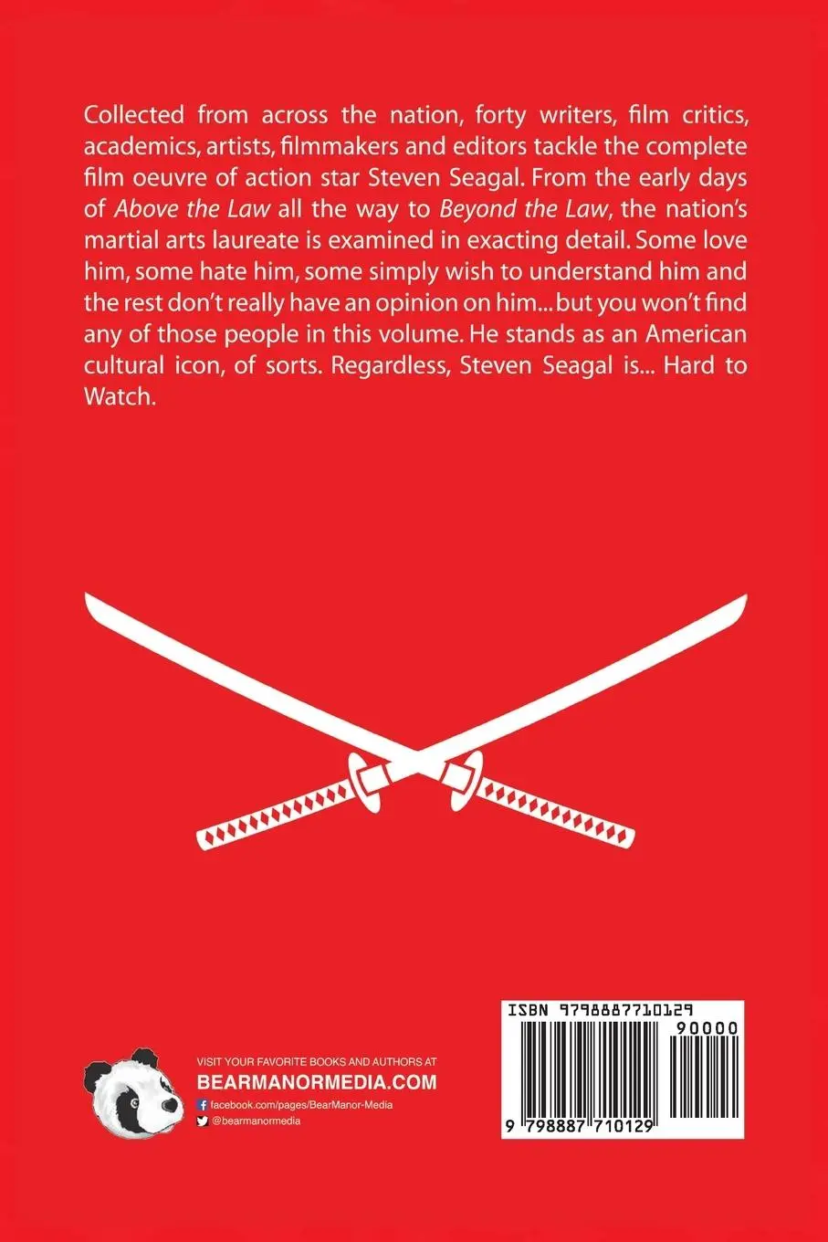 Rückseite: 9798887710129 | Hard to Watch | The Films of Steven Seagal | David C. Hayes | Buch