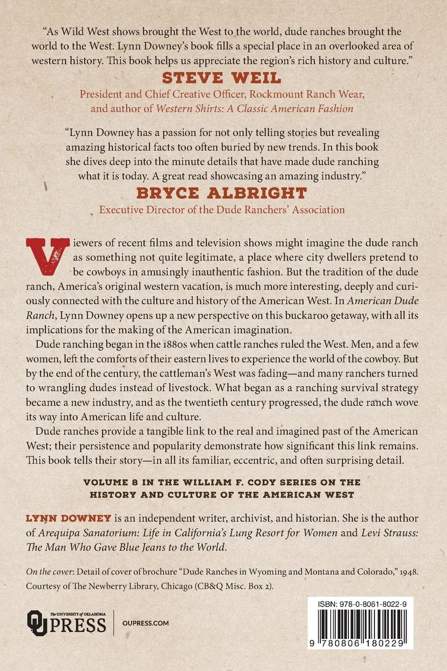 Rückseite: 9780806180229 | American Dude Ranch | Lynn Downey | Taschenbuch | Englisch | 2022
